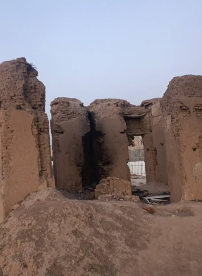 بازمانده خانهای قدیمی در محله